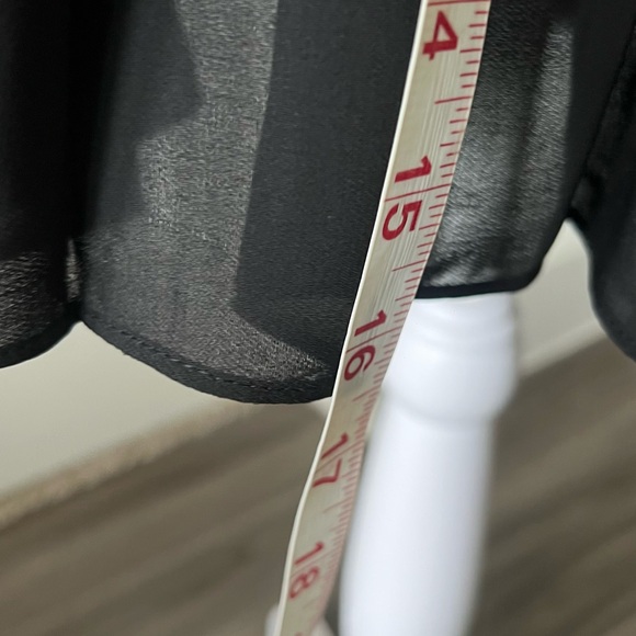 Maje Black Mini silk Skater Skirt - Picture 5 of 7